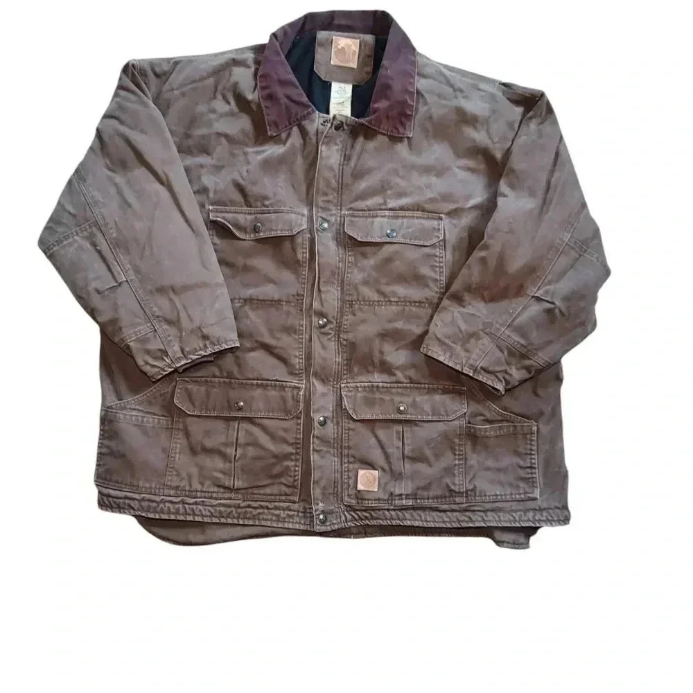 Mens Berne Workwear Washed Contractor Coat